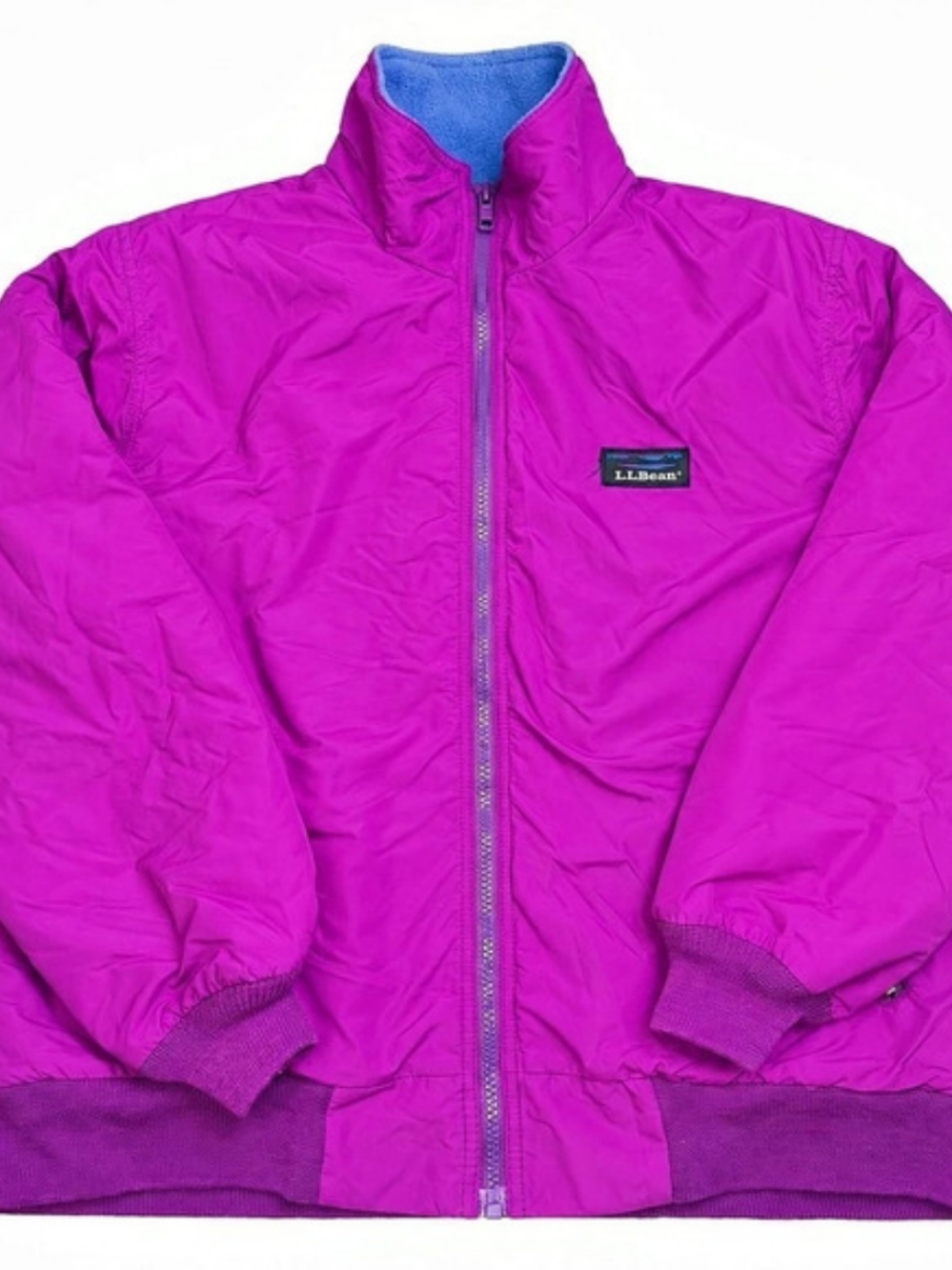 L.L.Bean Vintage Warm-Up Jacket in Pink & Purple